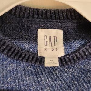 GAP Kids Heathered Blue Knit Sweater
